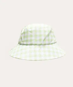 chapéu bucket vichy verde Único