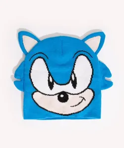 touca infantil sonic azul Único
