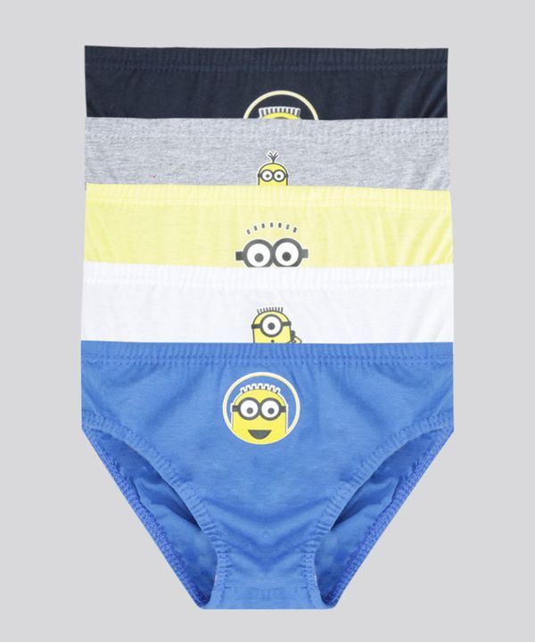 Kit de 5 Cuecas Minions Multicor 6