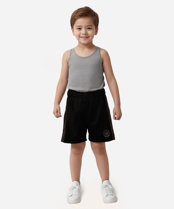 bermuda esportiva infantil preta 6