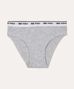 calcinha infantil de algodão be you cinza GG