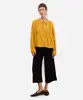 calça wide leg cropped feminina com pregas preta 34