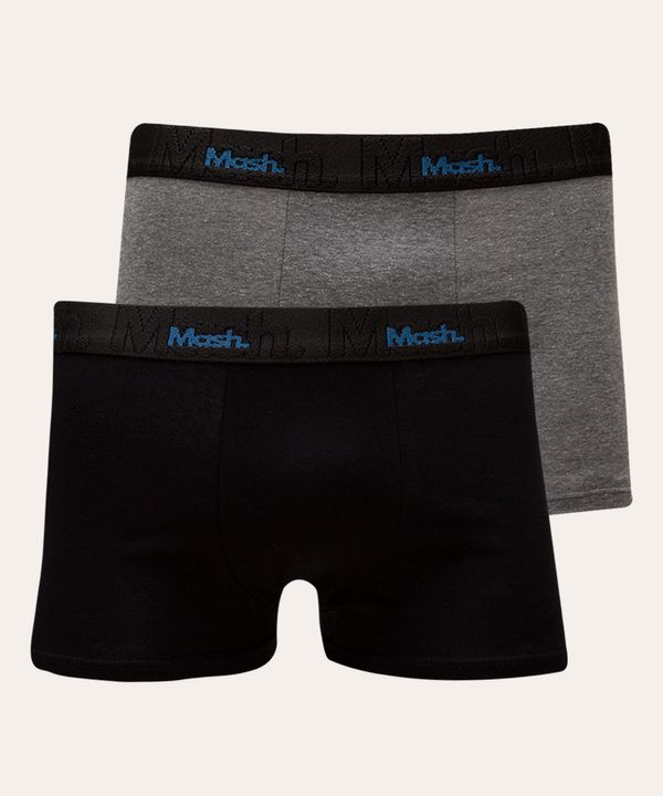 kit de 2 cuecas boxer mash multicor G