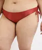 Biquíni Calcinha Plus Size com Amarração e Proteção UV50+ Vermelho GG