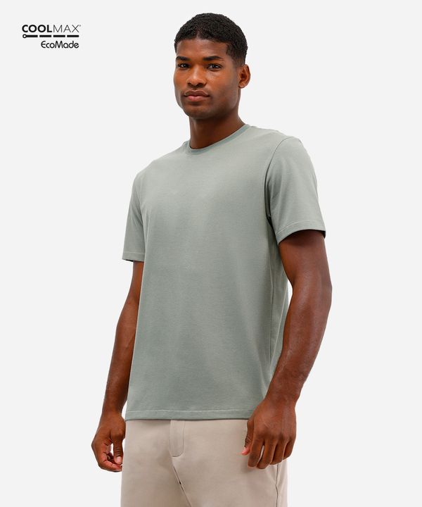 camiseta masculina manga curta coolmax verde PP