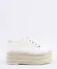 Tênis Feminino Oneself Flatform em Lona com Corda Bege Claro 37