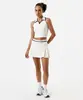 short saia esportivo com pregas off white M
