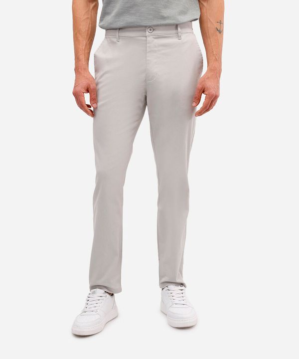 calça social slim de alfaiataria masculina cinza 44
