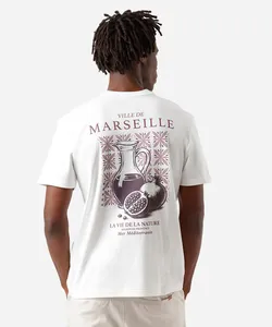 camiseta masculina com algodão estampada off white P