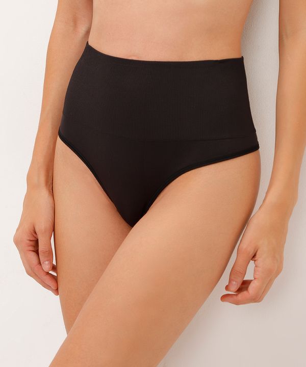 calcinha modeladora fio dental preta P