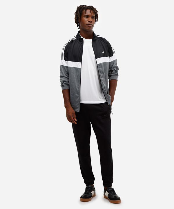 calça jogger masculina esportiva de moletom preta GG