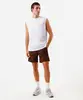 short masculino esportivo com recortes marrom G