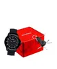 kit relógio masculino mondaine analógico 99685gpmvpi1kc preto UNICO