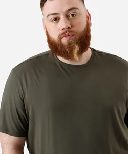 camiseta comfort masculina manga curta AIRtech plus size verde GG1