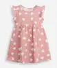 vestido infantil de algodão corações rosa 5