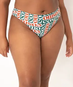 biquíni calcinha plus size tanga orla cosmo com proteção uv50 off white GG4