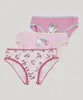 Kit de 3 Calcinhas Infantis Estampadas Unicórnios Multicor 10