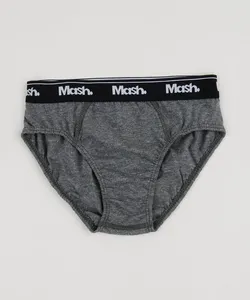 Cueca Infantil Mash Slip Cinza Mescla P