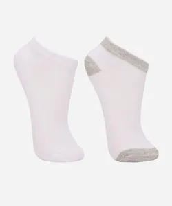 kit de 2 meias soquete infantil cinza 26-29