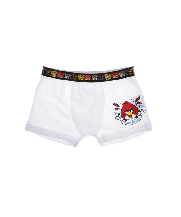 Cueca Boxer Angry Birds Branca 2