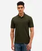 polo básica tradicional piquet com bolso verde P