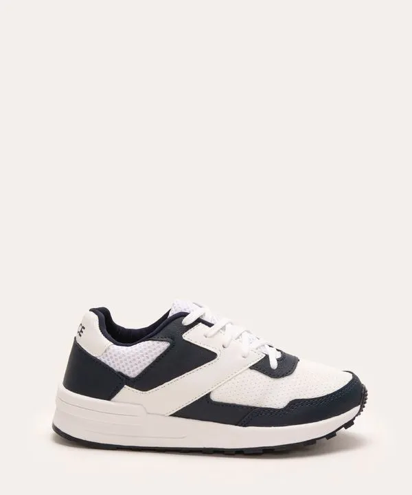tênis infantil cano baixo jogging azul marinho 28