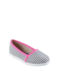 Slipper Molekinha Listrada Azul Marinho 33