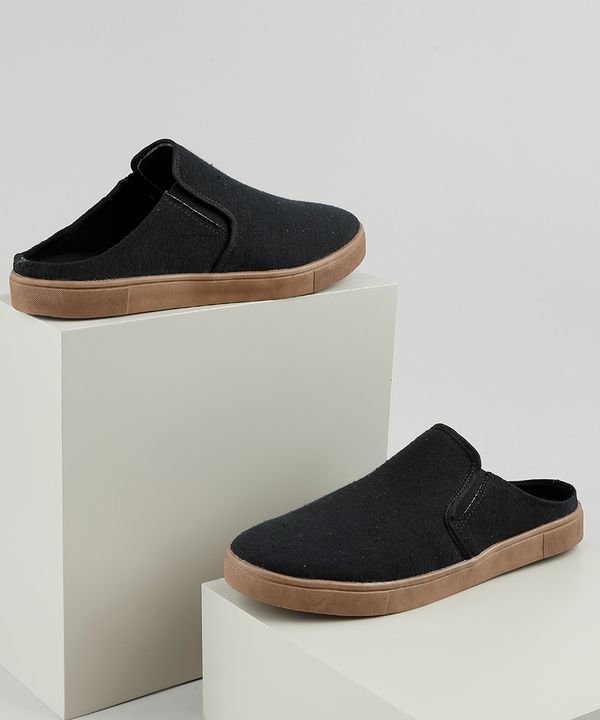 Tênis Slip On Mule Masculino Oneself Preto 43