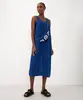 vestido midi de tricot ateliê mão de mãe azul G