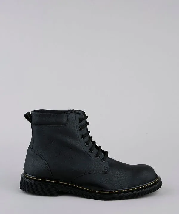 Bota Coturno Masculina Oneself Cano Alto Texturizada Preta 41