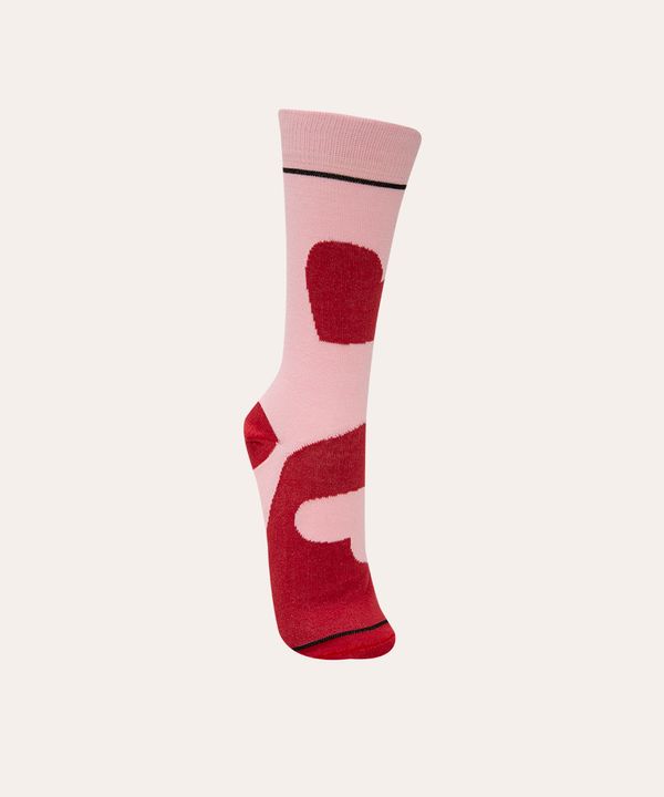 meia cano alto love vermelho 37-40