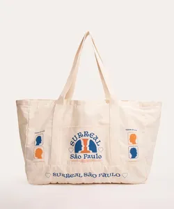 bolsa ecobag surreal são paulo areia Único