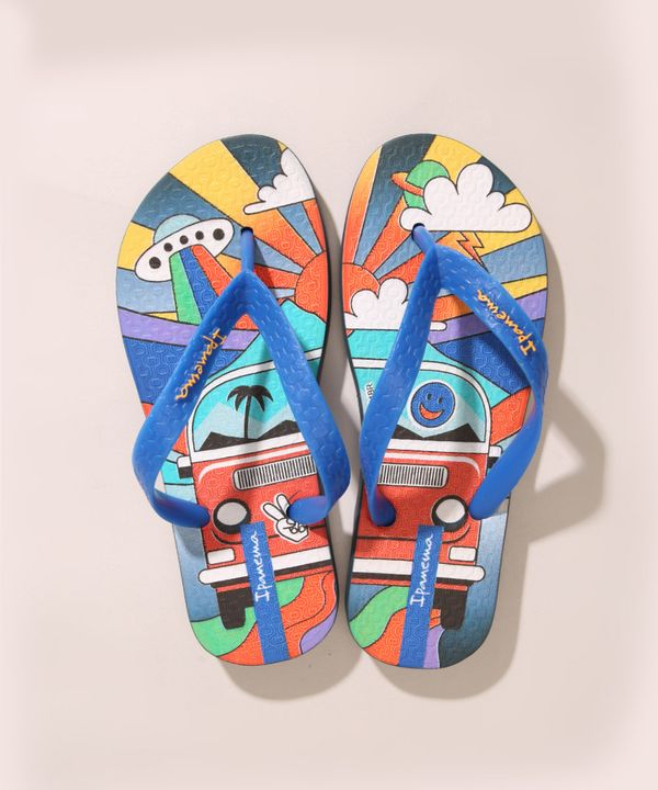 Chinelo Infantil Kombi Ipanema Azul 25-26