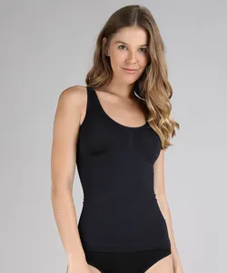 Regata Redutora Feminina Sem Costura Preta P