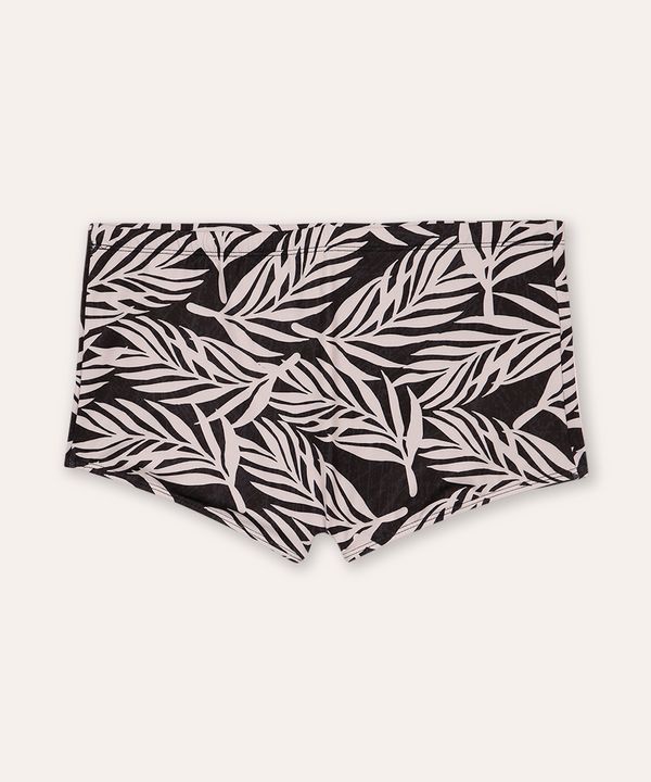 sunga boxer folhagem proteção uv cinza M