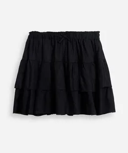 saia juvenil de viscose com marias preta 14