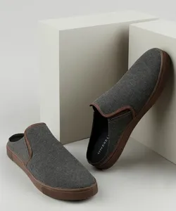 Tênis Slip On Mule Masculino Oneself Cinza Mescla Escuro 43