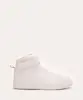 tênis cano alto com velcro casual branco 42