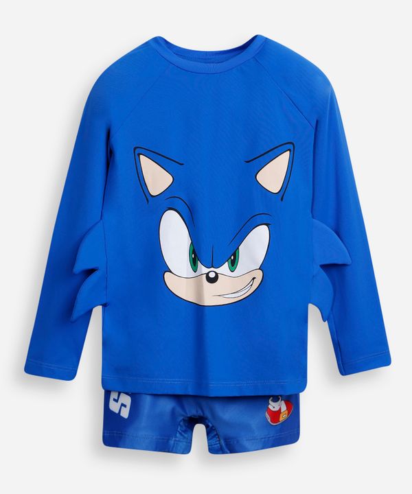 conjunto infantil proteção uv sonic azul 4