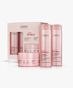 Kit Cadiveu Professional Hair Remedy Shampoo 250ml + Condicionador 250ml + Máscara Reparadora 200ml - 1 Unidade Único Único
