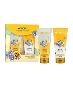 kit sabonete líquido 200ml e loção hid. 200ml flor de maracuja único Único