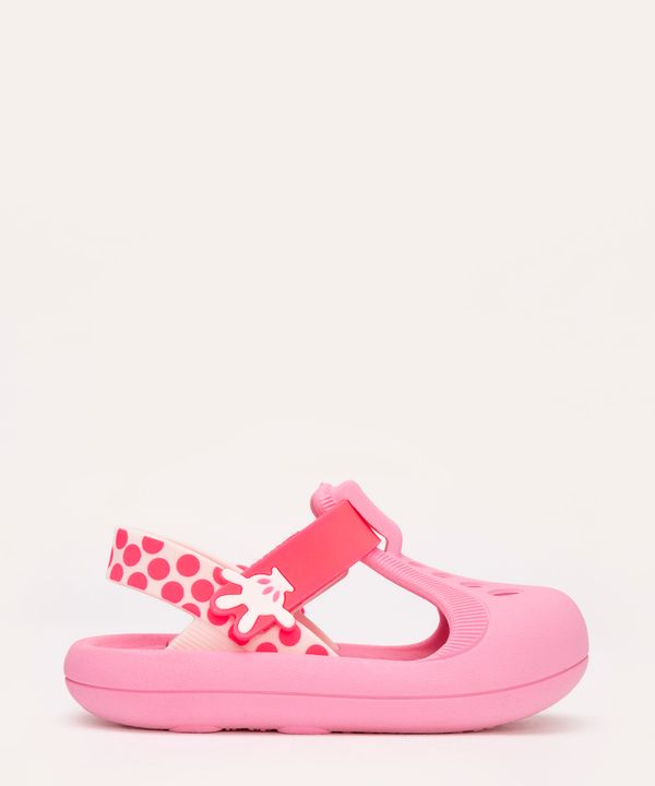 sandália infantil soft minnie grendene rosa 17-18