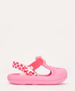 sandália infantil soft minnie grendene rosa 23-24