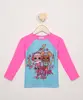 Blusa de Praia Infantil LOL Surprise Manga Longa com Proteção UV50+ Pink 10
