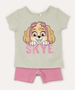 conjunto de algodão infantil patrulha canina verde 3