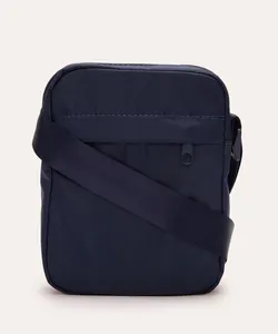 bolsa shoulder com bolso e alça regulável azul marinho UNICO