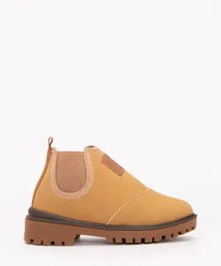 bota infantil com recorte molekinho amarelo 22