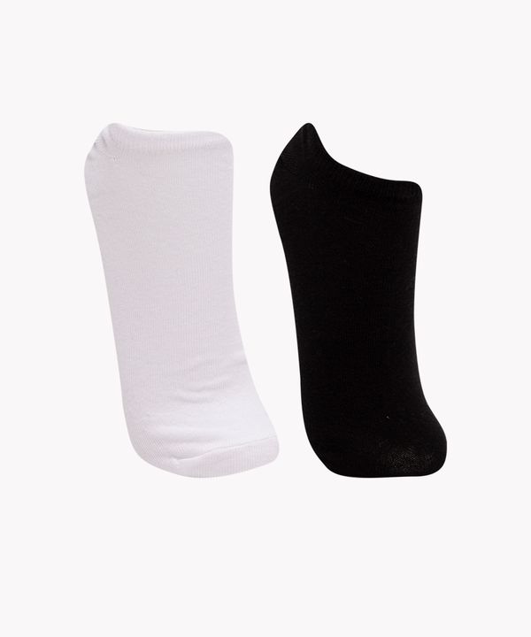 kit de 2 pares de meias sapatilha multicor 39-43