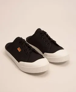 Tênis Mule Feminino de Lona Oneself Preto 34