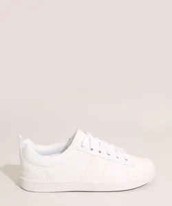 Tênis Feminino Casual com Recortes Branco 35